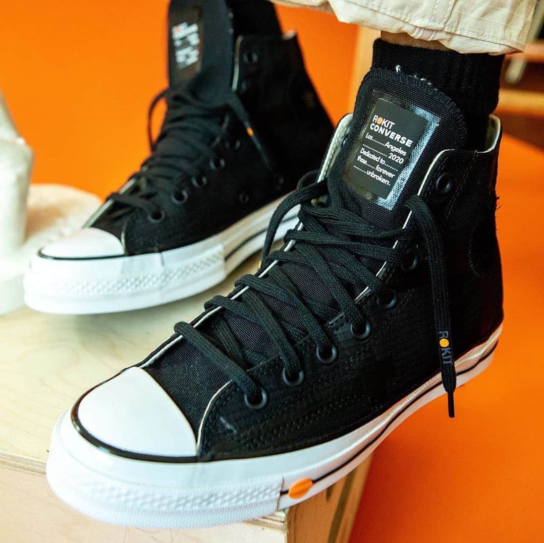 Foot Lockerさんのインスタグラム写真 - (Foot LockerInstagram)「Too clean 🔥 #Converse  x #rokit Chuck 70 Hi and Pro Leather is now available!」7月16日 23時01分 - footlocker