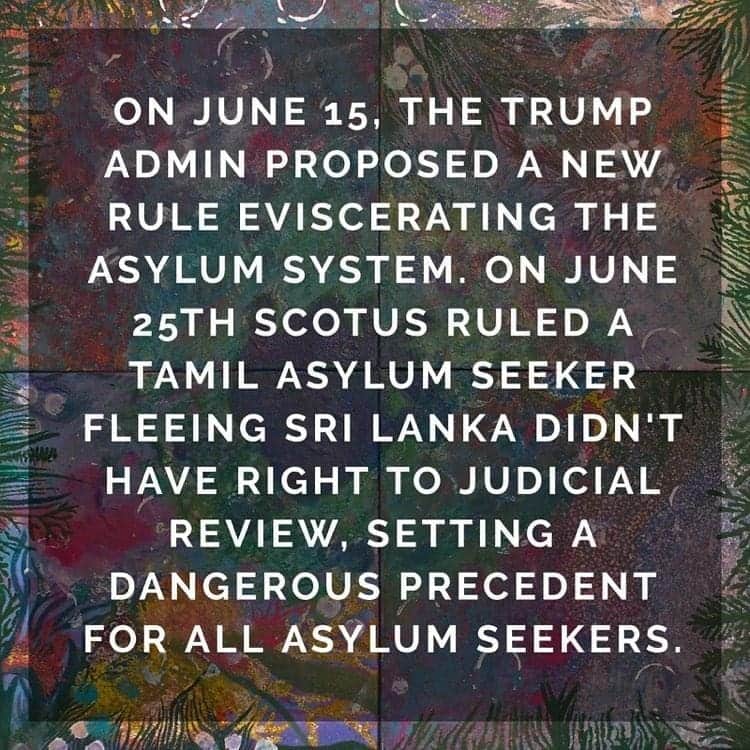 M.I.A.さんのインスタグラム写真 - (M.I.A.Instagram)「U.S asylum seekers rule change.」7月17日 0時49分 - miamatangi
