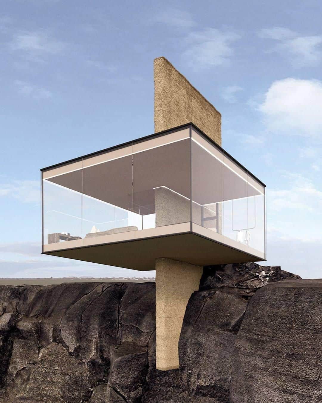 Architecture - Housesさんのインスタグラム写真 - (Architecture - HousesInstagram)「⁣ 𝗔𝗶𝗿 𝗵𝗼𝘂𝘀𝗲 ☁.⁣ A 270-degree transparent cabin nestled into a rock at the edge of the world 🌍. What do you think?⁣ Tag an #architect lover 💙⁣⁣⁣⁣⁣⁣ ___⁣⁣⁣ 📐 by Kyiv-based architecture & @yakusha.design⁣ 📍#Portugal⁣ #archidesignhome⁣⁣⁣⁣⁣ ___ ⁣⁣⁣ ⁣⁣⁣ #design #architecture #architect #arquitectura #luxury #architettura #interiordesign #archilovers #home #house ‎#amazing  #architecturephotography」7月17日 0時52分 - _archidesignhome_