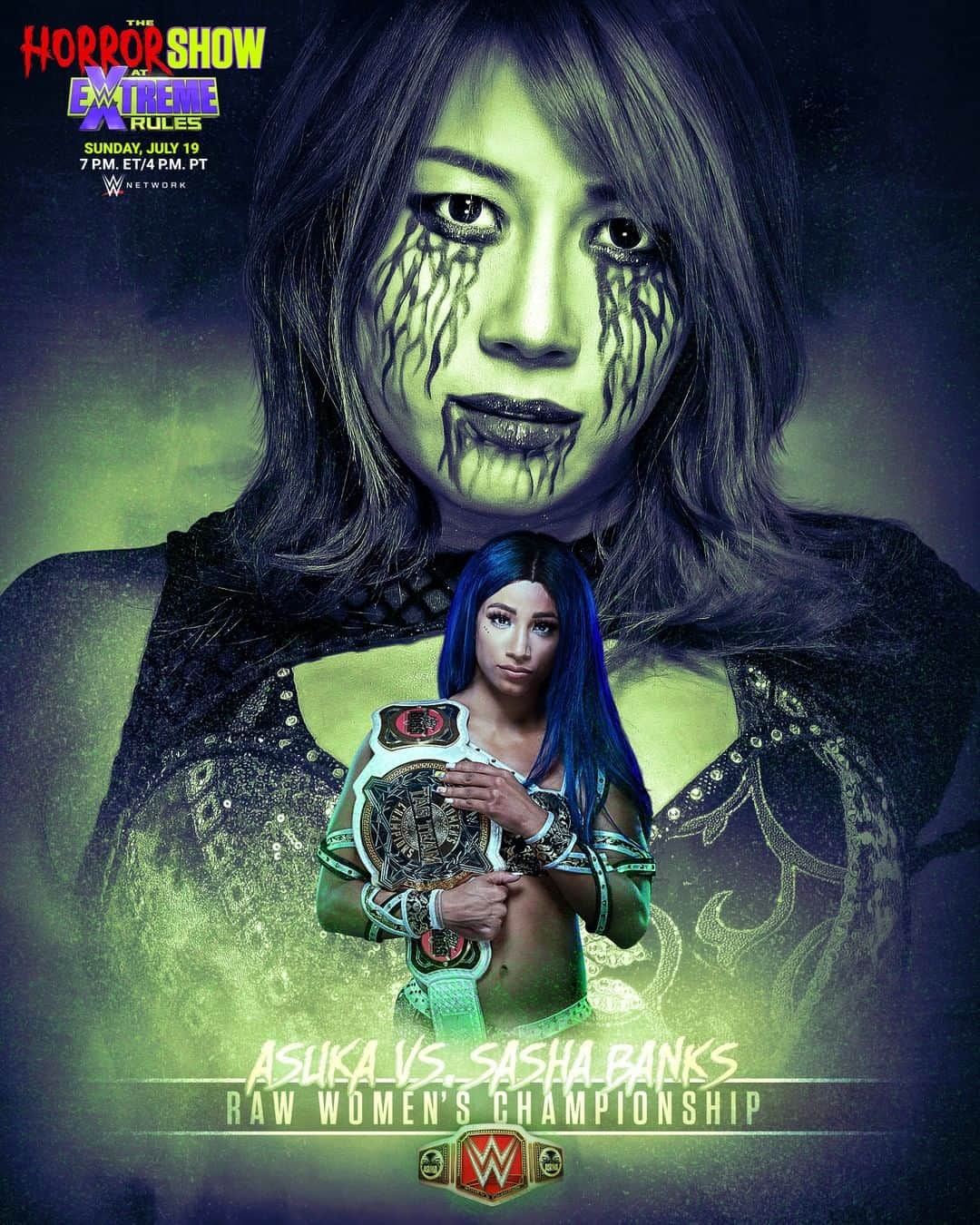 WWEさんのインスタグラム写真 - (WWEInstagram)「Is @sashabankswwe truly ready for #WWERaw Women's Champion @wwe_asuka at The Horror Show at #ExtremeRules this Sunday?」7月17日 1時00分 - wwe