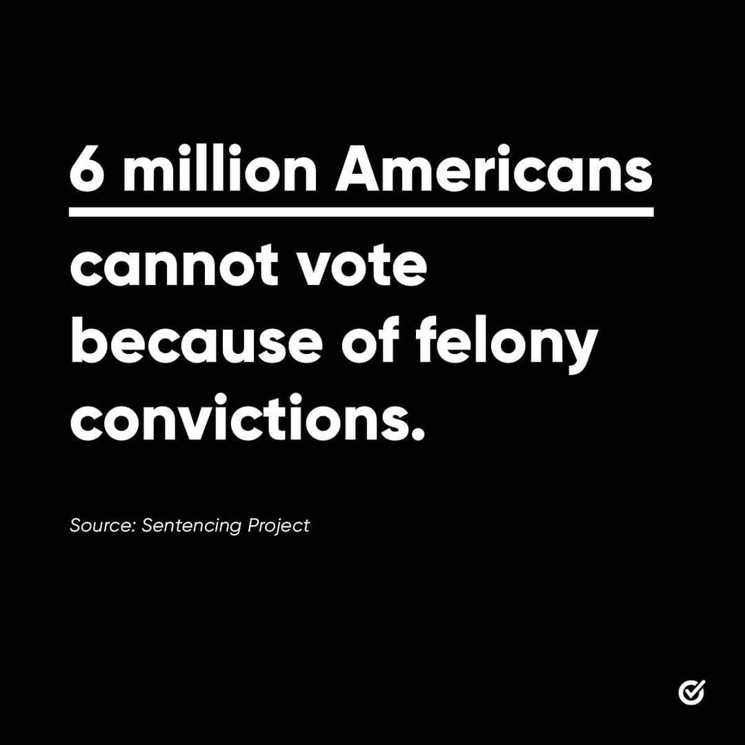 ションダ・ライムズさんのインスタグラム写真 - (ションダ・ライムズInstagram)「17 millions Americans with past convictions can vote right now — many might not know it because of confusing state laws. I’m working with @whenweallvote to ensure eligible returning citizens know their rights. Learn how voting rights for the formerly incarcerated varies from state to state, and use the link in bio to register to vote.」7月17日 1時30分 - shondarhimes