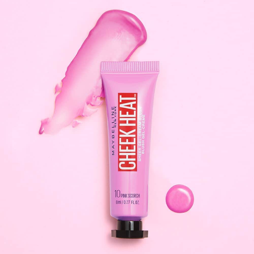 Maybelline New Yorkさんのインスタグラム写真 - (Maybelline New YorkInstagram)「For when you want a flush of color with a dewy finish, apply our lightweight gel-cream #cheekheat blush in ‘pink scorch’! 💖」7月17日 2時07分 - maybelline