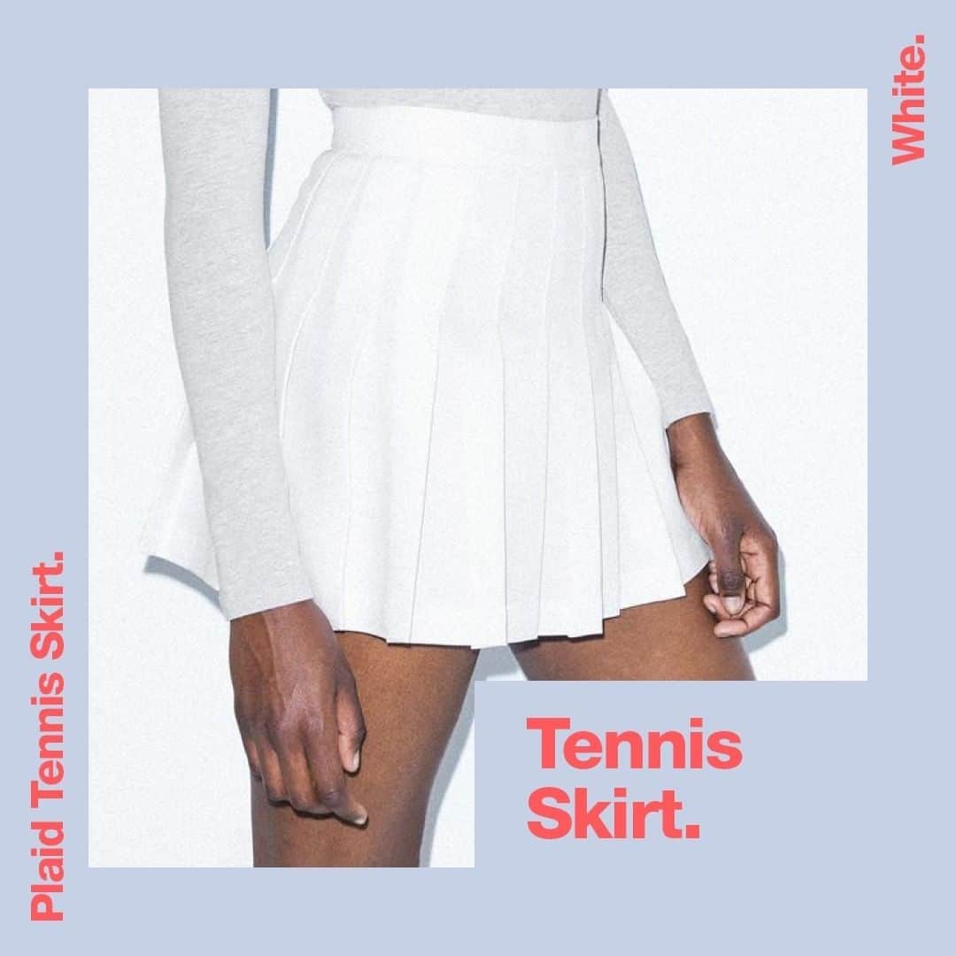 American Apparelさんのインスタグラム写真 - (American ApparelInstagram)「It’s the original #AmericanApparel 🎾Tennis Skirt. As seen on @mckaylamori Link In Bio. Tag us for a feature. . . #AmericanApparel #Original #tennisskirt」7月17日 5時00分 - americanapparel