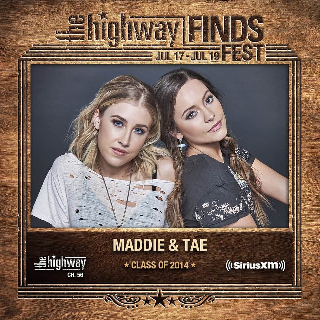 Maddie & Taeさんのインスタグラム写真 - (Maddie & TaeInstagram)「THIS WEEKEND is the first-ever Highway Finds Fest on @sxmthehighway and we can’t wait to be a part of it! Tune in tomorrow at 1:40pm CT to hear us perform 🎶」7月17日 7時03分 - maddieandtae