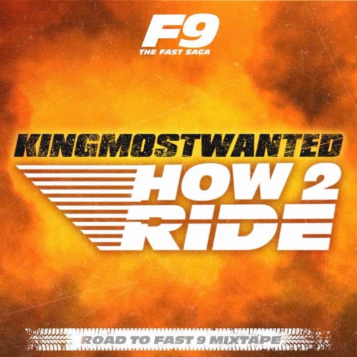 のインスタグラム：「【KINGMOSTWANTED】﻿ 大人気映画『ワイルド・スピード』シリーズの最新作に先駆けたミックステープ『THE ROAD TO F9』からドシドシと新曲が公開🔥 デビューからわずか2年で世界の注目を浴び始めた新人KINGMOSTWANTED による「How 2 Ride」リリース‼️🚕🚗🚙﻿ ﻿ #ワイスピ」