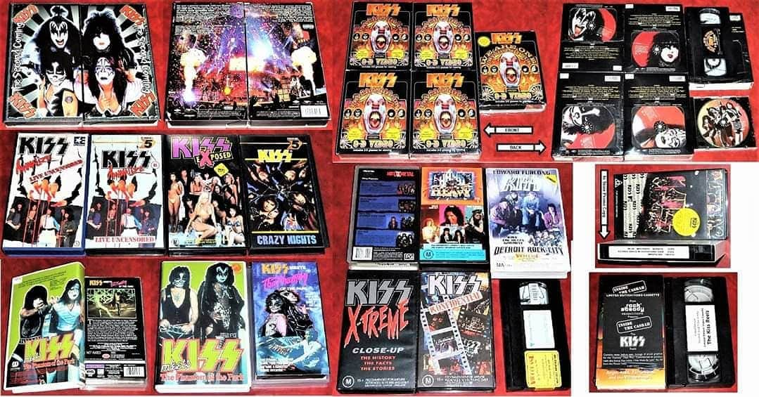 KISSさんのインスタグラム写真 - (KISSInstagram)「#CollectingKISS! Thanks to James Rowlands for sharing his #KISS DVD, VHS, & Laser Disc collection with us.  Very cool! #KISSARMYROCKS!」7月17日 10時47分 - kissonline