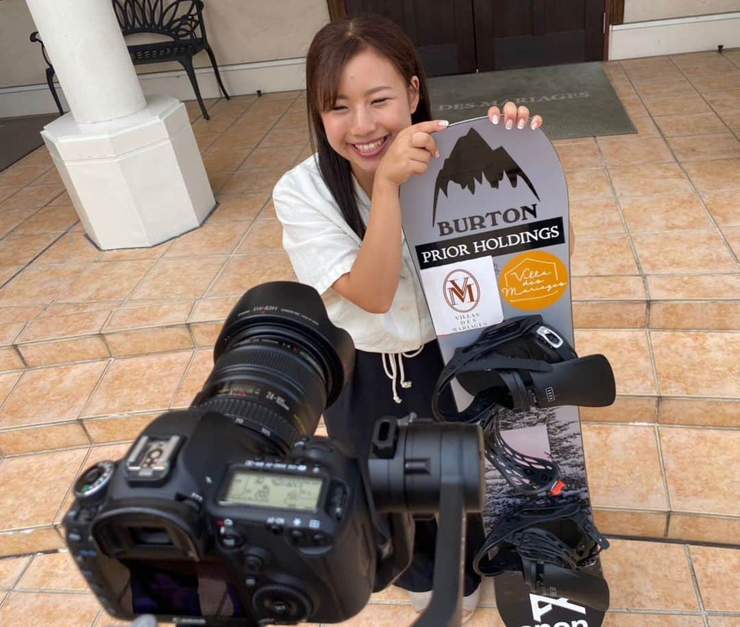 今井胡桃のインスタグラム：「昨日ヴィラデマリアージュ長野店に行ってきました☺️ インタビューして頂いた動画は近々公開予定なので是非チェックしてみてください👉🏻 @vmnagano   #ヴィラデマリアージュ  #burtonjapan」