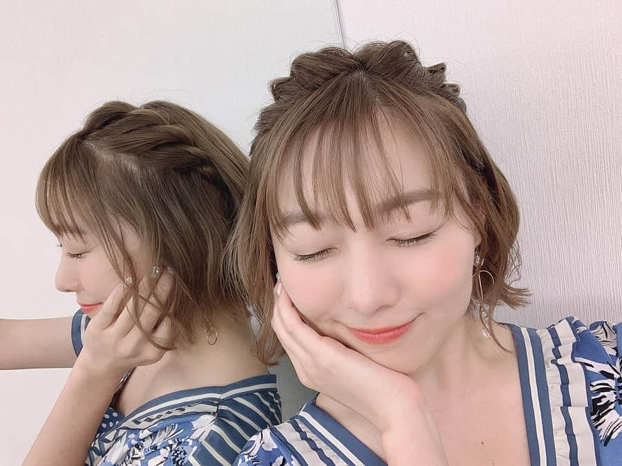 須田亜香里さんのインスタグラム写真 - (須田亜香里Instagram)「7月18日(土) テレビ朝日系列　12:00〜 【中居正広の #ニュースな会】 出演予定です。 ぜひ観てくださいな🌼 . #ボブアレンジ #ねじねじアレンジ #巻き髪ボブ #大きめのカール #お気に入りヘアアレンジ #首を細長く見せる #最近のこだわり #華奢見え効果 #可愛くなる方法 .」7月18日 0時21分 - akarisuda