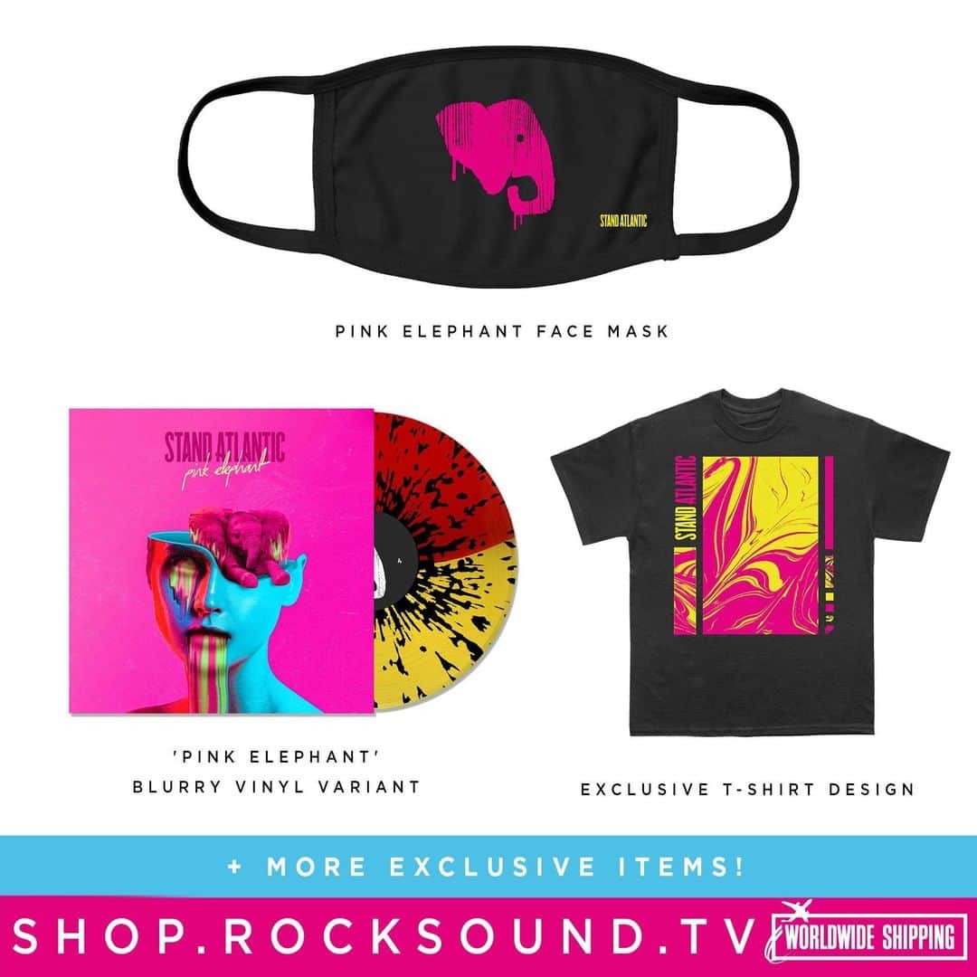 Rock Soundさんのインスタグラム写真 - (Rock SoundInstagram)「Here they are! We are delighted to welcome Stand Atlantic to the cover of Rock Sound this month  Pick up a copy and some very special merch, including an exclusive vinyl variant of their new album 'Pink Elephant', from smarturl.it/STAT-IN now」7月18日 1時01分 - rocksound