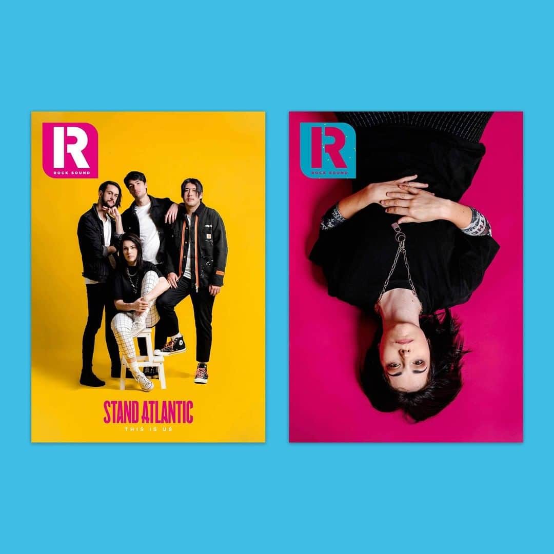 Rock Soundさんのインスタグラム写真 - (Rock SoundInstagram)「Here they are! We are delighted to welcome Stand Atlantic to the cover of Rock Sound this month  Pick up a copy and some very special merch, including an exclusive vinyl variant of their new album 'Pink Elephant', from smarturl.it/STAT-IN now」7月18日 1時01分 - rocksound