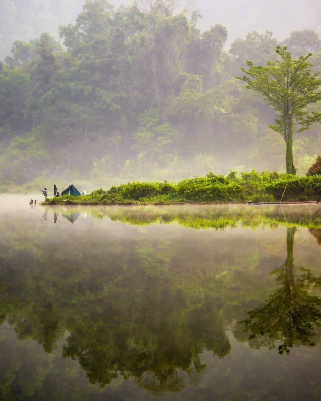 Canon Asiaさんのインスタグラム写真 - (Canon AsiaInstagram)「"Where crowds do not flock" - the best time to view the beauty of Lake Situ Gunung is during sunrise and take full advantage of the pristine lake reflecting all above. We love the colours and how the morning mist adds mystery to this tranquil hideout. . 📷  Images by @premkan taken with Canon EOS 5D Mark III  EF24-105mm f/3.5-5.6 IS STM . Image 1  f/5.6  ISO 160  1/100  105mm Image 2  f/7.1  ISO 100  1/100  24mm Image 3  f/5.6  ISO 125  1/125  105mm . Want your photos to be featured too? Tag them with #canonasia or submit them on My Canon Story, link in bio! . #canonasia #photography #explore #indonesia #sunrise #nature #landscapes #colours #canon #inspiration」7月17日 17時16分 - canonasia