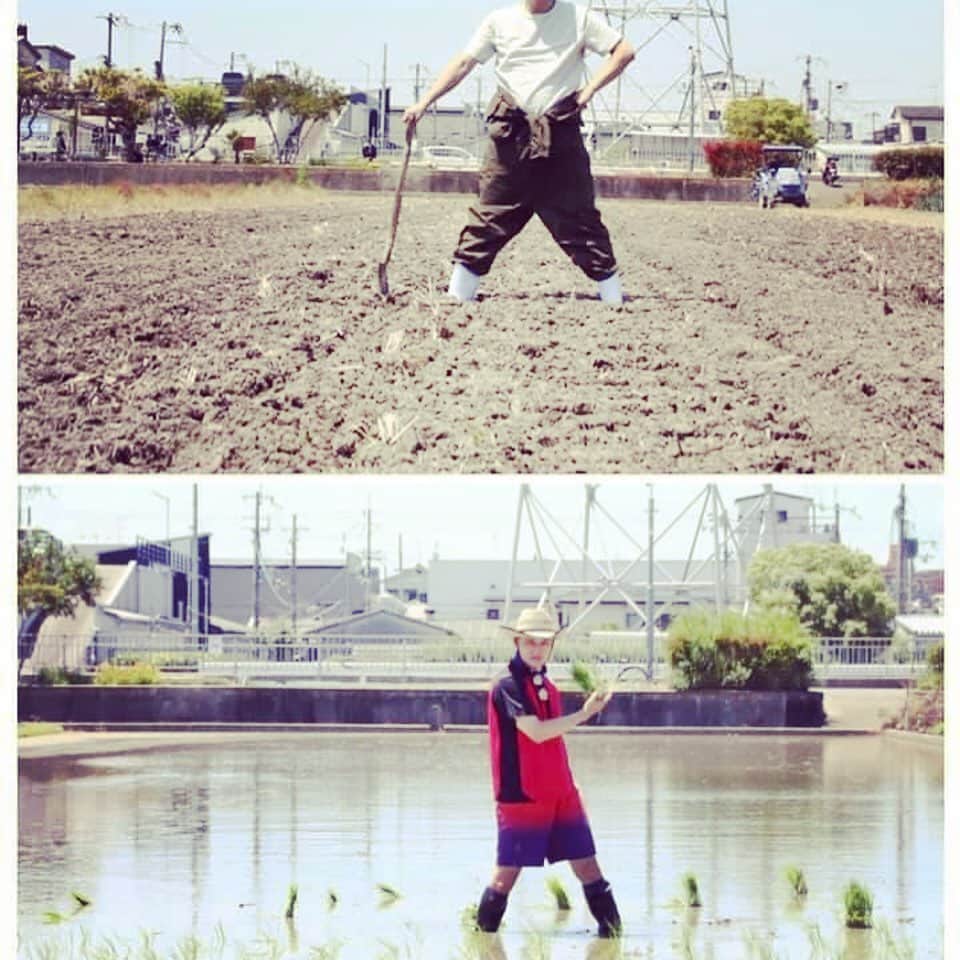 宮田麺児のインスタグラム：「田んぼの流れ。」