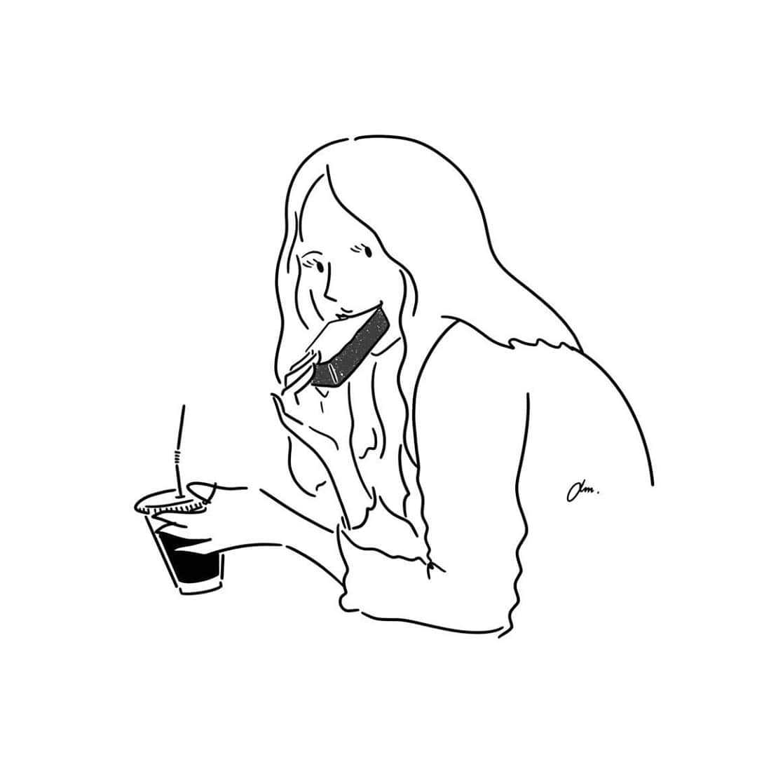 Lilmeのインスタグラム：「以前、わたしのイラストを描いて頂いたのですがいつみても私のお気に入り🐾細めのタッチが最高 @am.illust._」