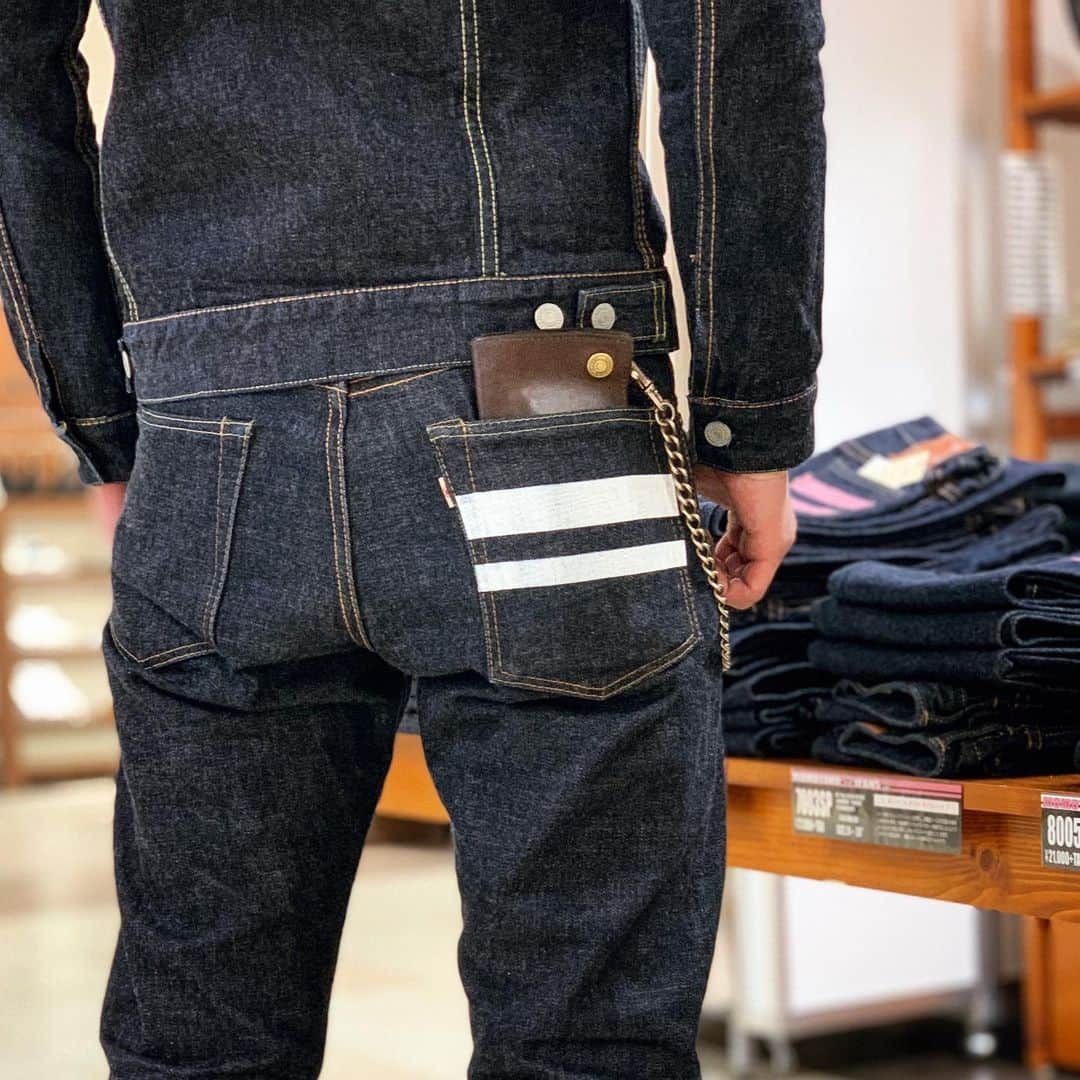 momotarojeansのインスタグラム：「DENIM on DENIM JAKET:3105SP JEANS:0705SP」
