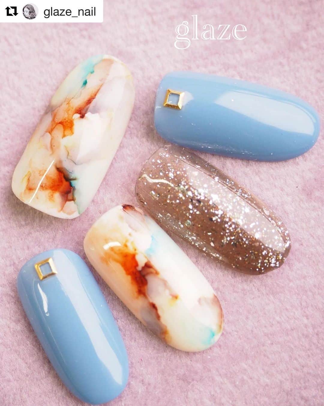 LEAFGEL PREMIUMさんのインスタグラム写真 - (LEAFGEL PREMIUMInstagram)「#Repost @glaze_nail with @get_repost ・・・ ニュアンスデザイン  ニュアンスデザインが映える あえてのマットカラー。  434のブルーグレーは隠れ人気色。  510/434/K13/314  #nail #glazenail #glaze #glazesample #leafgel #leafgelpremium  #leafgelpremiumpolishtype #光疗甲 #美甲 #젤네일 #石神井公園 #石神井公園ネイル #石神井公園ネイルサロン #ニュアンスネイル #大理石ネイル」7月17日 18時28分 - leafgel_premium