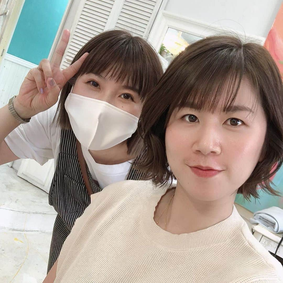 藤井瑞希さんのインスタグラム写真 - (藤井瑞希Instagram)「・ ・ 髪の毛スッキリ✂️ ・ ・ 前髪切ったけど どうせすぐ伸びます☺️ ・ ・ #美容室 #newhair」7月17日 19時17分 - bdmntnfujiimizuki