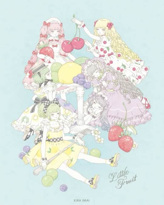 今井キラのインスタグラム：「𝕃𝕚𝕥𝕥𝕝𝕖 𝔽𝕣𝕦𝕚𝕥﻿ ﻿ 🍒🍋🍓🥝﻿ ﻿ 🅔🅥🅔🅝🅣﻿ Little Fruit﻿ 2020.7/10-7/22﻿ FEWMANY 新宿マルイアネックス店﻿」