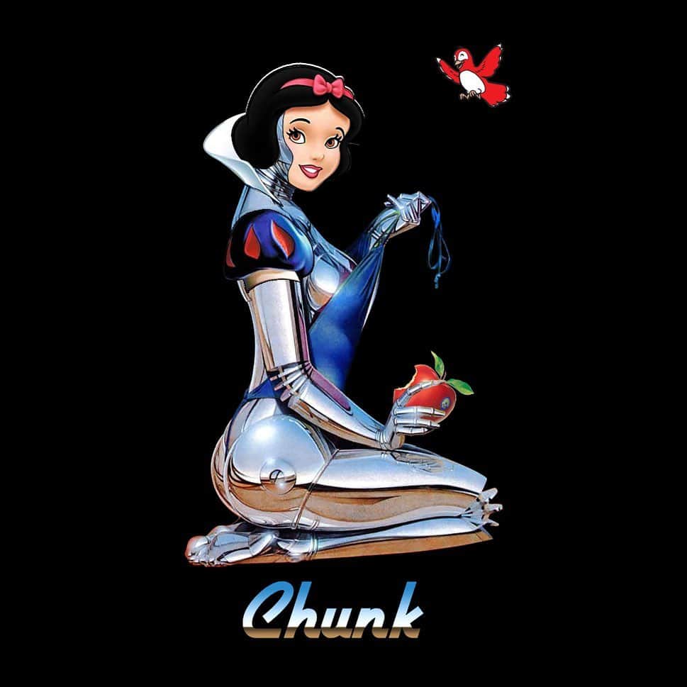 のインスタグラム：「Fairy tale android. . . . . #wearechunk #chunk #chunkclothing #art #artwork #artworks #artphoto #android #snowwhite #fairytale #artphotography #artcollage #artgallery #artcollective #graphic #design #collage」