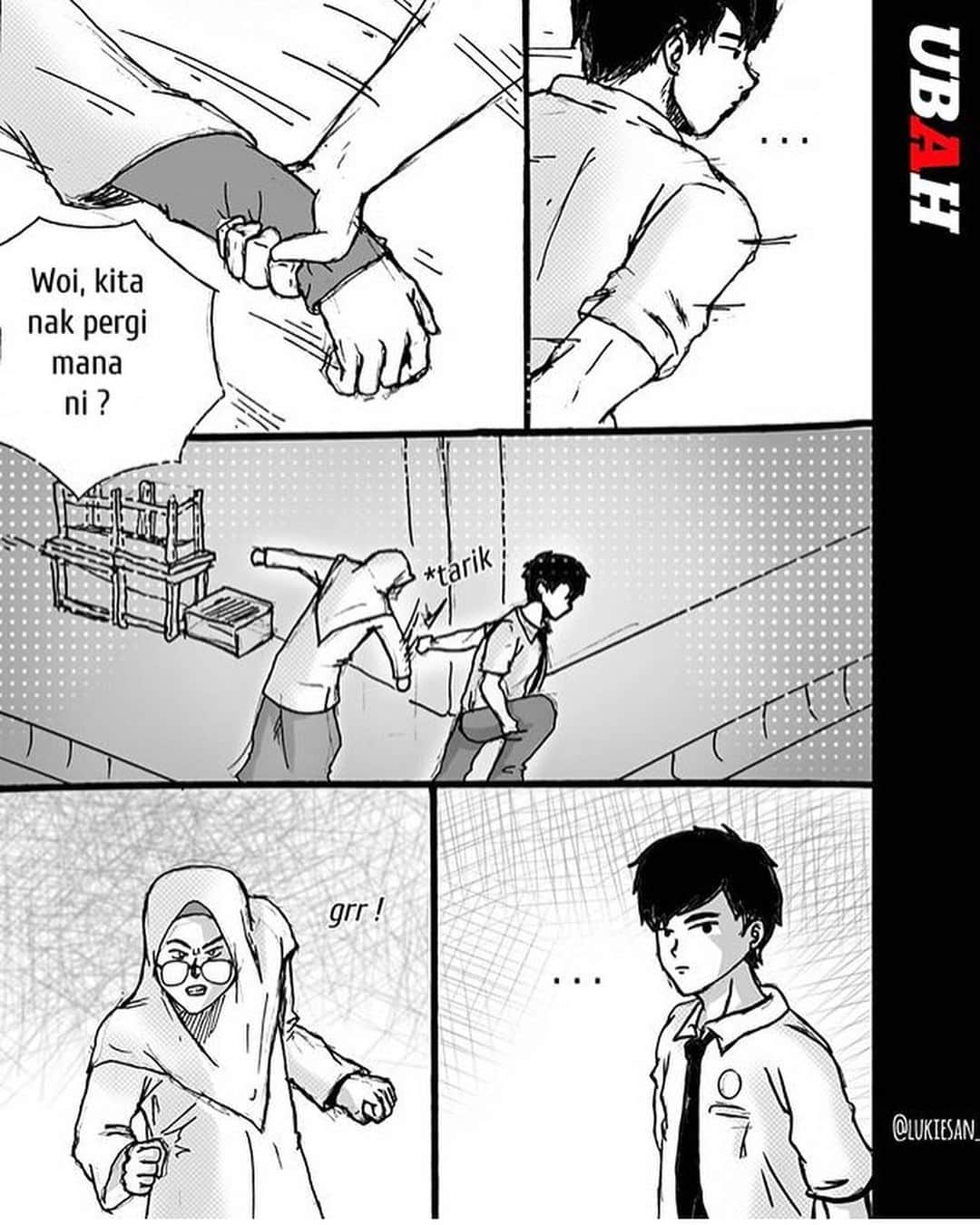 Koleksi Komik Malaysiaさんのインスタグラム写真 - (Koleksi Komik MalaysiaInstagram)「#Repost @lukiesan_ with @get_repost ・・・ UBAH Episode 3 part 2 Genre - kehidupan sekolah, romance, pelik • Adakah Mat sebab di sebalik fenomena Ubah ini ? • Share this newborn comic✨ • #artmalaysia #art #artist #newbie #newborn #sketching #inking #sketchink #malaysiaart #sakuramicron #pelukis #pelukismalaysia #malaysiaart #yati #izat #switch #comicpages #comic #comicmalaysia #ubahbylukiesan」7月17日 20時22分 - tokkmungg_exclusive