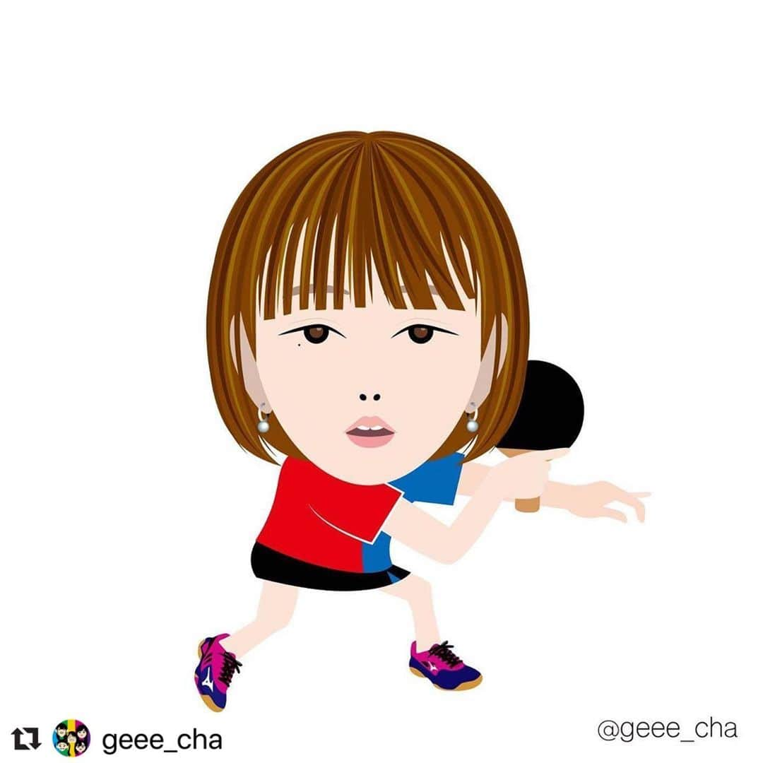 ソ・ヒョウオンさんのインスタグラム写真 - (ソ・ヒョウオンInstagram)「Thank you 😮😍👍🏻 . . . #Repost @geee_cha with @make_repost ・・・ ・ 大好きです！　ソヒョウォン選手  #suhhyowon  　　 #卓球 #卓球選手 #卓球似顔絵 #卓球イラスト #似顔絵 #乒乓球 #pingpong #tabletennis #tabletennisplayer」7月17日 20時34分 - suh_hyowon_