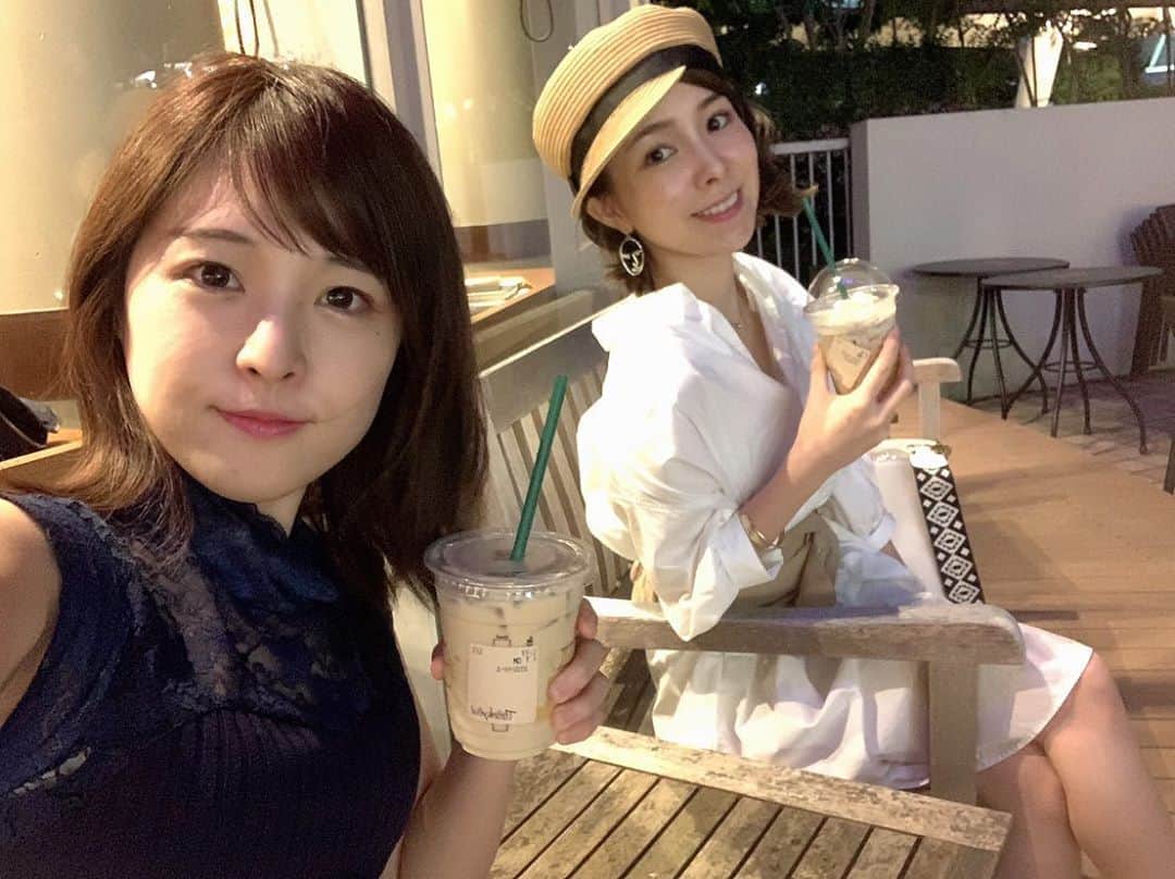 黒澤詩音のインスタグラム：「*﻿ ﻿ 放送前の柴田紗帆アナと💕﻿ ﻿ はいからさん初日だ🥺はやくみたい。。﻿ #東京ドーム　近くまで久々にきたので撮って見ました（2枚目） ﻿ #同い年 #アナウンサー」