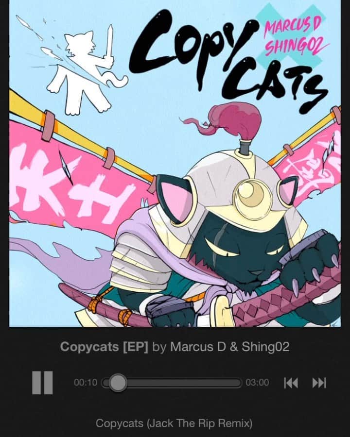 Shing02のインスタグラム：「"I pay my respects but I never idolize" [now playing] Copycats (Jack The Rip remix) EP from Marcus D & Shing02 featuring a decade of collaborations including Parallel Universe (2010), One People (2012), Copycats (Jan 2020). Go to marcusd.bandcamp.com to purchase special white vinyl 12", and stream on all platforms. artwork by @rezoe」