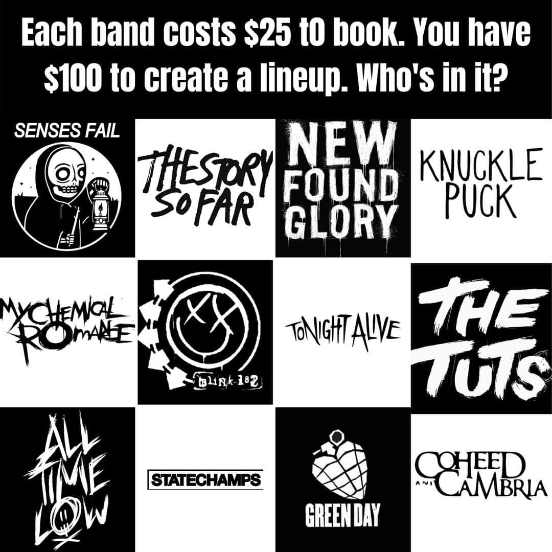 Alternative Pressさんのインスタグラム写真 - (Alternative PressInstagram)「Which bands are in your ultimate lineup? 🤔⁠ .⁠ .⁠ .⁠ #sensesfail #thestorysofar #tssf #newfoundglory #nfg #knucklepuck #mychemicalromance #mychem #mcr #mcrmy #blink182 #tonightalive #thetuts #alltimelow #atl #statechamps #greenday #coheedandcambria #dreamlineup #concertlineup #dreamconcertlineup #makeyourownconcert #altpress #alternativepress」7月17日 21時01分 - altpress