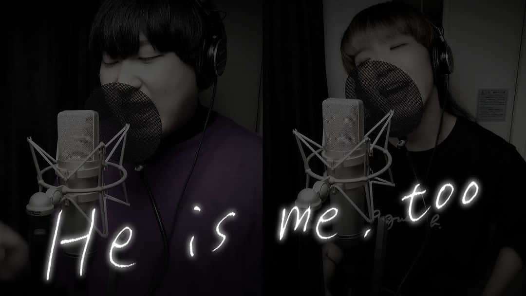 ぺいにゃむにゃむ【二丁目の魁カミングアウト】のインスタグラム：「新曲『He is me, too』 YouTubeにて公開されました。 . https://youtu.be/CaaX1AA_lKg . 詳しくは公式Twitterをチェックして下さい。たくさんの人に届きますように。 . . 『He is me, too』 作詞:ミキティー本物 作曲:百恵 編曲:萩 龍一  ミキティー本物とぺいにゃむにゃむ、二人になった二丁目の魁カミングアウト。 新しい道を選んだ二人の思いを込めた楽曲。 #二丁魁 #ゲイアイドル」