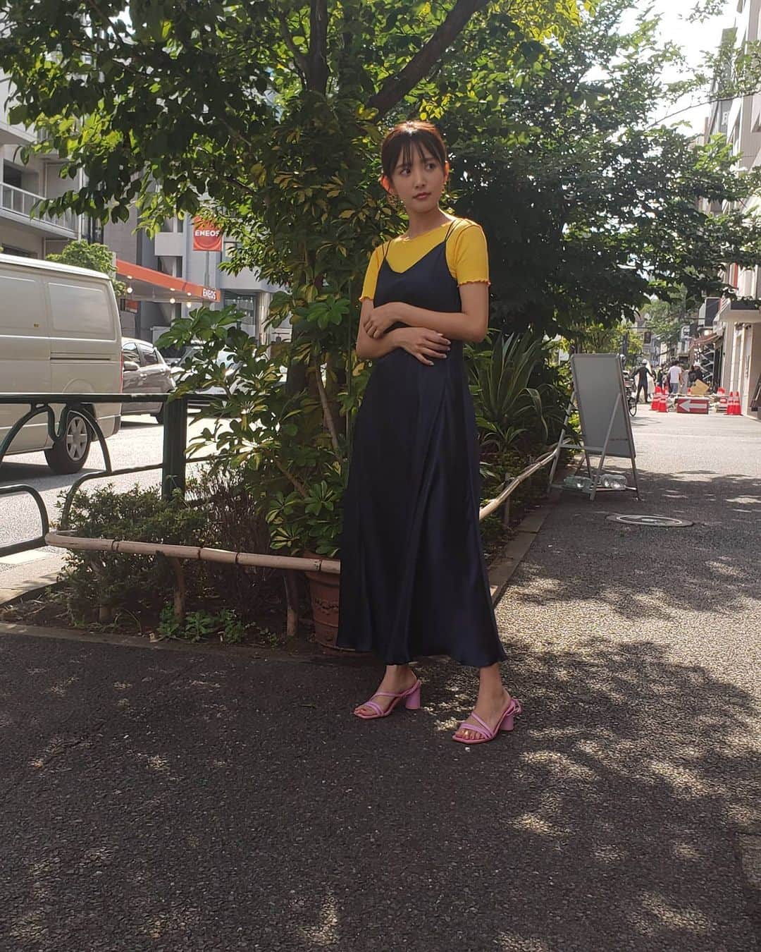 夏菜さんのインスタグラム写真 - (夏菜Instagram)「あした！放送です💛 みてね！❤️ 「中居正広のニュースな会」 Tops: @baserangetokyo Dress: @masaco_teranishi Shoes: @solsanashoes Stylist: @erica_mimura」7月17日 23時05分 - natsuna_official