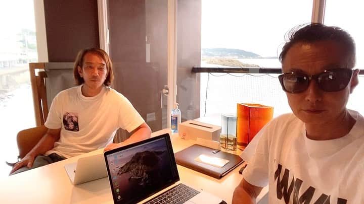 のインスタグラム：「今日からBEACH HOUSEにSTAY😊 最初のお客さんは紺ちゃんファミリー🥰 晴れて欲しいなぁ」