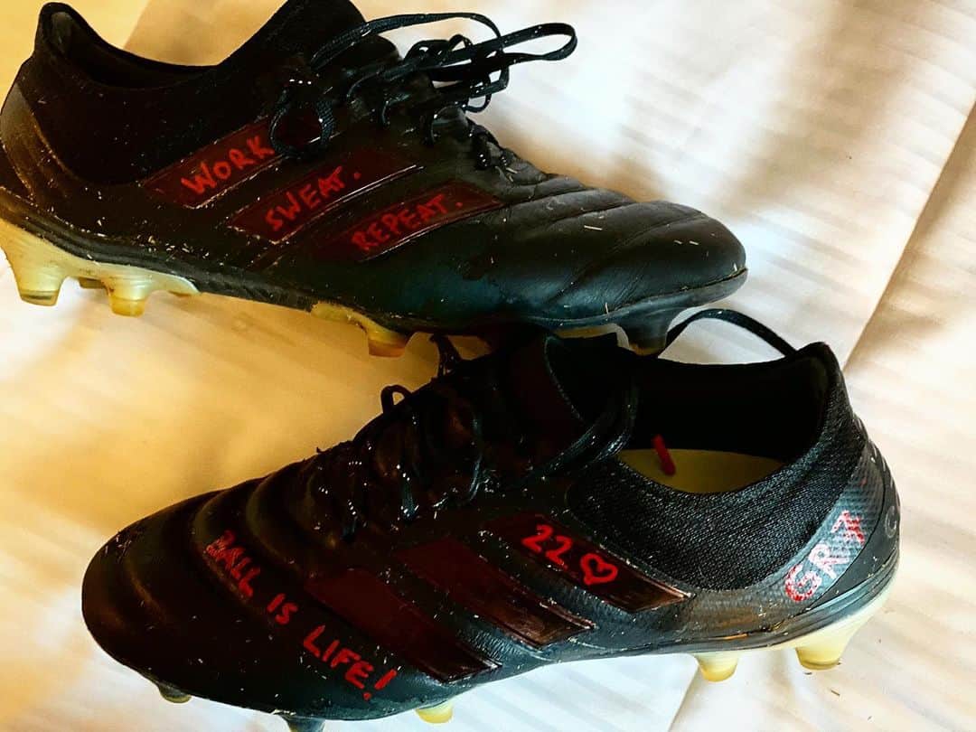 ジュゼッペ・ロッシのインスタグラム：「My boots are ready. The mind is ready. The team is ready. LFG!!!!!  #pepitosboots #nevergiveup #giveback #mlsisback #rsl #mls #soccer #footy #PepitoIsBack #project7 #pnysports #007 #rossi #footyheadlines #blm #work #sweat #GR7」