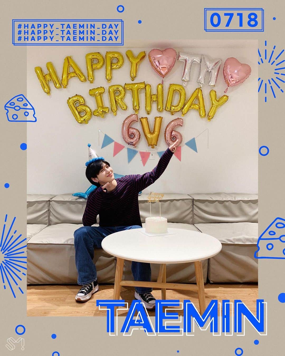 SHINeeのインスタグラム：「. ‪#HappyTAEMINDay 🎂🎉‬  ‪#200718 #テミン #태민 #TAEMIN @lm_____ltm #SHINee #샤이니 #SHINee‬」