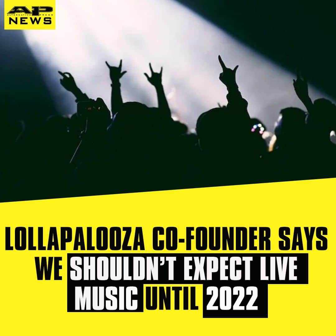 Alternative Pressさんのインスタグラム写真 - (Alternative PressInstagram)「@lollapalooza co-founder Marc Geiger predicts that live music may not return until 2022 ⁠ LINK IN BIO ⁠ .⁠ .⁠ .⁠ #lollapalooza #lollapaloozafestival #lollapalooza2020 #marcgeiger #livemusic #liveconcerts #alternativepress #altpress」7月18日 2時10分 - altpress