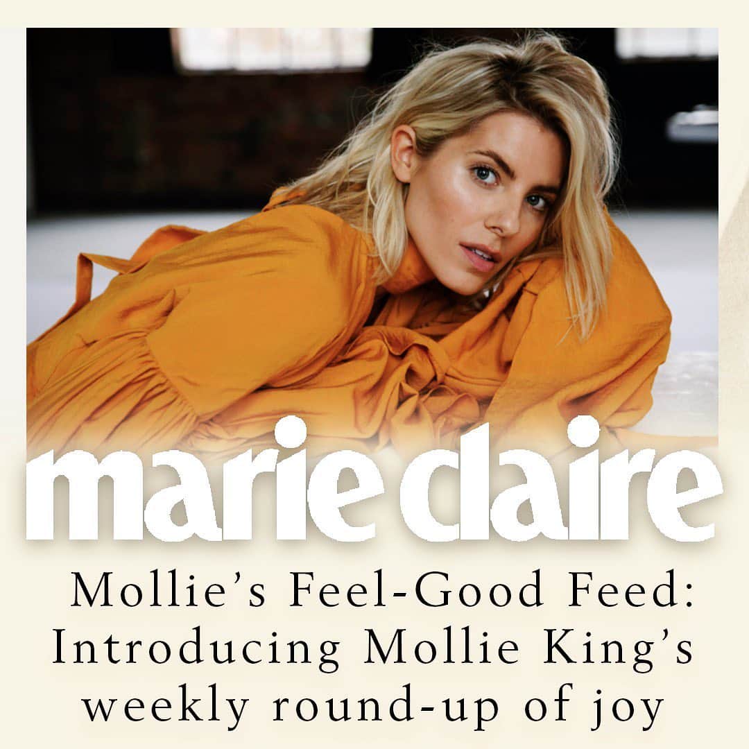 Mollie Kingさんのインスタグラム写真 - (Mollie KingInstagram)「I still get butterflies thinking that I contribute to one of my favourite magazines in the world, @marieclaireuk. It really is a dream come true. I’ve featured some of my columns in my Highlights above with swipe up links if you’d like to have a browse! The idea is to help put a smile on your face during these strange new times!  I cover feel-good things like music, TV, films, workouts and self care. I really hope you enjoy them! 🤍」7月18日 2時35分 - mollieking