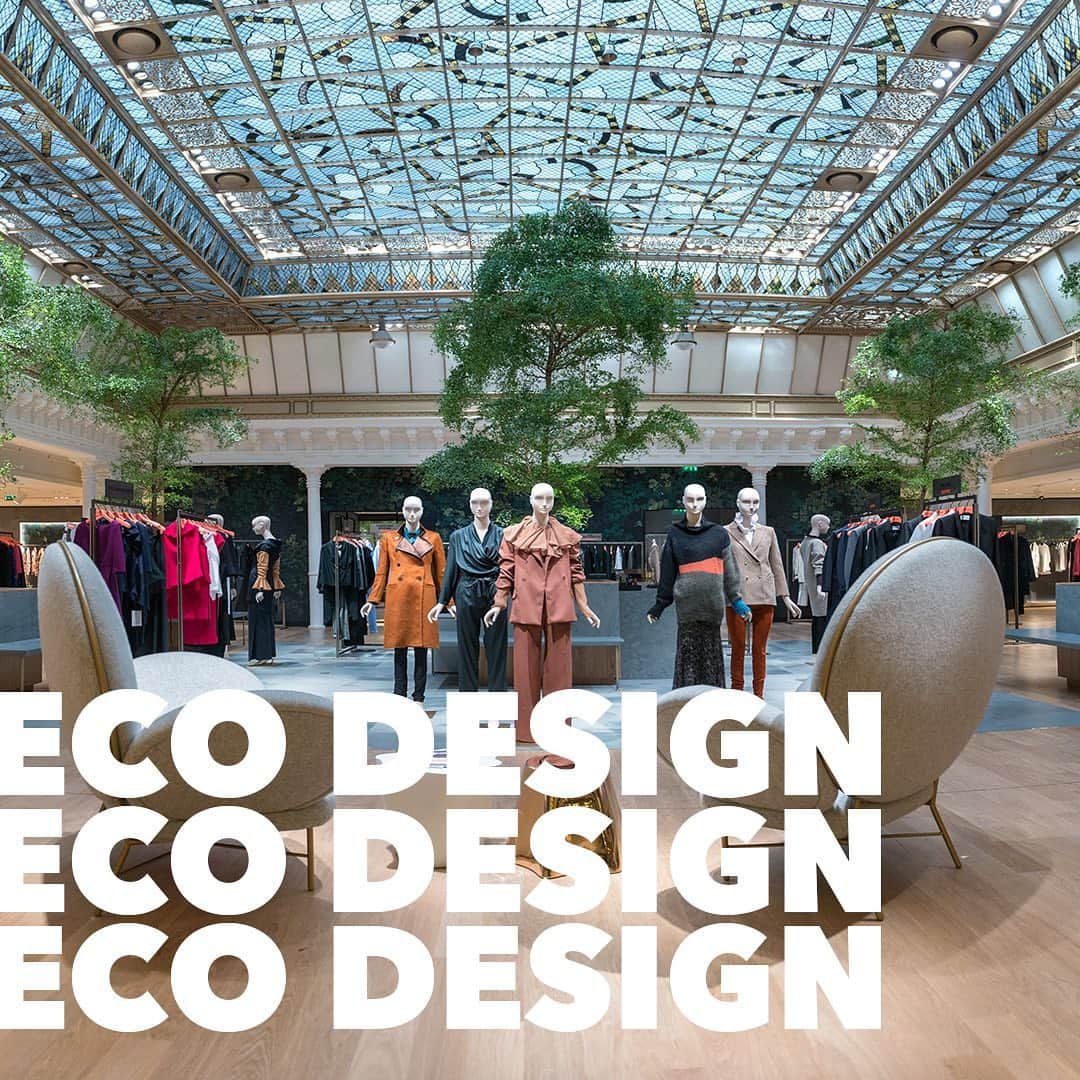 のインスタグラム：「On the occasion of the release of the Group’s Environmental Responsibility Report (link in bio), LVMH and its Maisons reaffirm their commitment to spearhead environmental excellence.   With an eye to protecting our planet, the Group and its Maisons strive to reduce CO2 emissions upgrading industrial and administrative sites by ensuring they’re compliant with the highest international standards, but also by reducing the energy consumption in stores.  Regarding the carbon footprint in stores, the LVMH Group and its Maisons are using smart metering technology that helps to accurately target the various areas of consumption.  As the LED lighting uses 30% less electricity than standard lighting, the Maisons take steps every year to increase the proportion of buildings and retail space equipped with LED lighting. By the end of 2019, 60% of retail space operated by the Group’s Maisons, such as Le Bon Marché, had full LED lighting installed.  #LVMH #Sustainability」