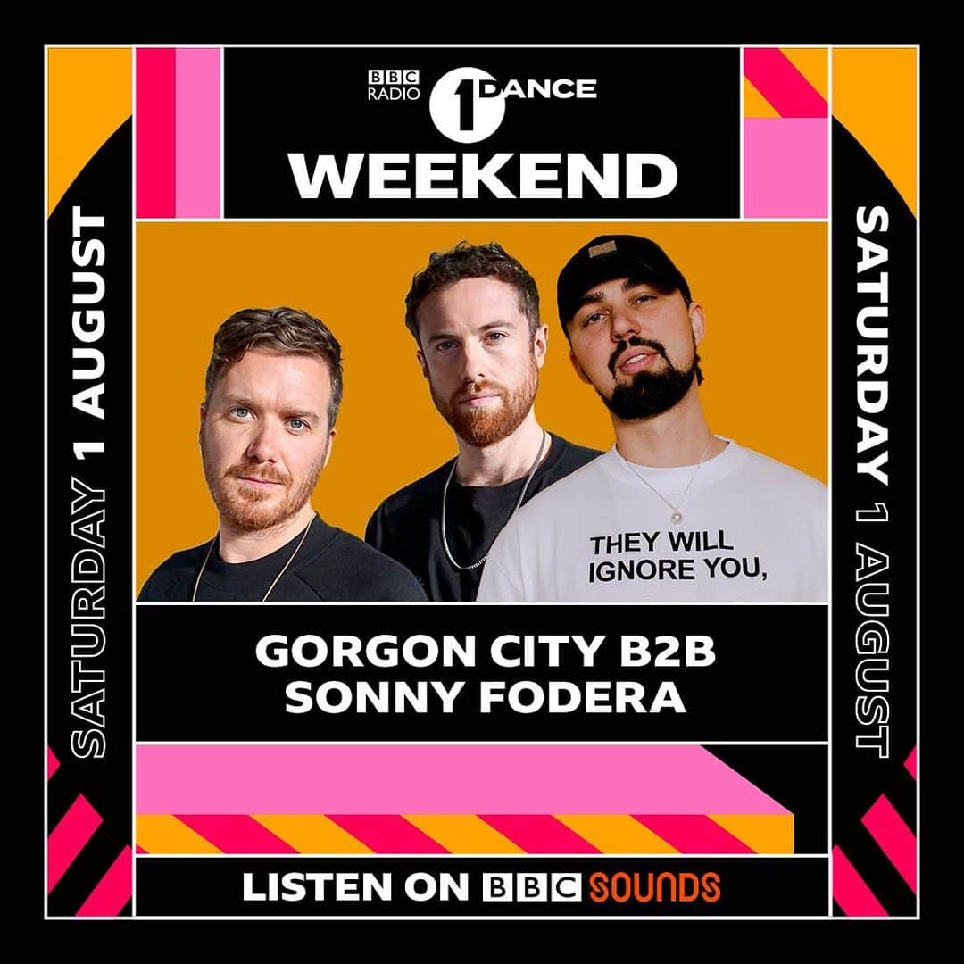 Gorgon Cityさんのインスタグラム写真 - (Gorgon CityInstagram)「We're excited to be going B2B with @sonnyfodera & joining @bbcradio1 on Saturday 1st August. Make sure you tune in! 📻」7月18日 3時46分 - gorgoncity