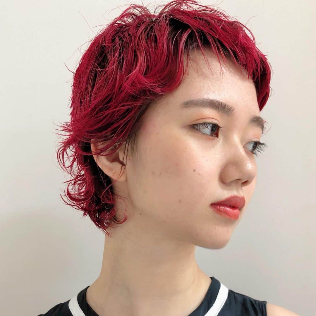 栗原貴史さんのインスタグラム写真 - (栗原貴史Instagram)「ワンブリーチ×パーマ×レッドカラー ・ ・ テクノロジーの進化によって、僕たちのデザインの幅も広がる。 ・ さまざまなメーカーさんの技術進歩が最近凄すぎて、僕たちも触発されます^_^ ・ スケジュールはこちら🗓💁‍♂️ @takashi_kurihara_0804   @peekaboo_newoman_shinjuku  @peekabooacademyofficial  @peekaboosalonsofficial  @peekaboo_nail  ・ ・  #ニュウマン#ニュウマン新宿 #ニュウマン新宿店 #newoman #newoman新宿　#welovepeekaboohair #pabhair #pabヘア#春髪 #夏髪 #ショート#ボブ#骨格補正#グラデーションボブ#グラボブ#ベリーショート#新宿美容室#pab_hair #pab_lovers #peekaboo_works #赤髪#レッドカラー #ブリーチ#パーマ#ブリーチパーマ」7月18日 8時45分 - kuri0804