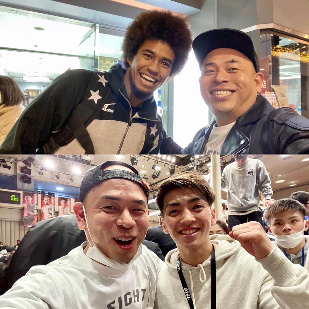 グッティーさんのインスタグラム写真 - (グッティーInstagram)「ㅤ  ㅤ 「明日！目の前で展開される、皆さまのアツい試合が楽しみすぎる！明日は声援ではなく、拍手でエールを送るぜ！」 ㅤ ㅤ #RISE_ExtremeFightGame #RISE140 #稲石竜弥 選手 #志朗 選手 #政所仁 選手 #ブラックパンサーベイノア 選手 #工藤政英 選手 #DJMEI さん #ナイスセルフィー #グッティー写真」7月18日 8時52分 - gutty_bigsmile31