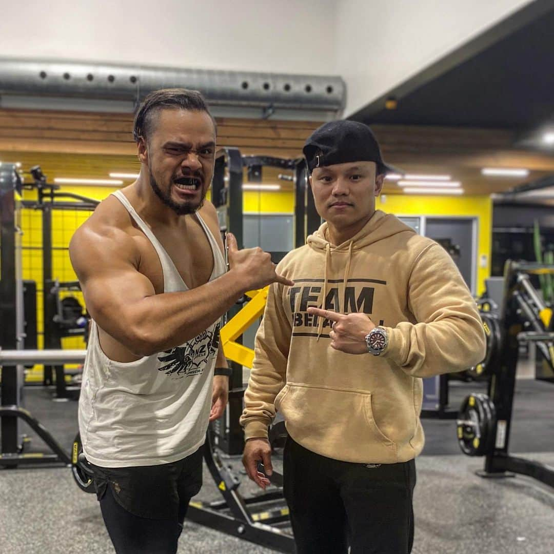 トーア・ヘナーレさんのインスタグラム写真 - (トーア・ヘナーレInstagram)「@marjohn_abelardo 先生！  Mean group training with the @teamabelardo homies last night. Love the passion and hustle!!!  #NJPW #HENARE #TEAMABELARDO #HUSTLE #GYM #TEAM #SQUAD #MARJOHNABELARDO #HUSTLE #FLEX #ROUND #WARRIORWRESTLING #WARRIOR #MAORIMUSCLE」7月18日 11時09分 - henarenz