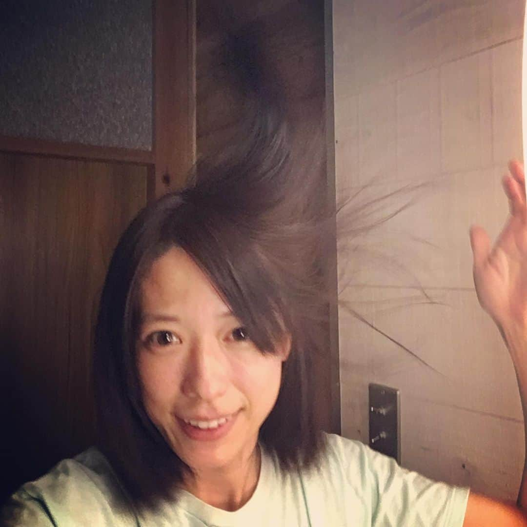 甲斐麻美さんのインスタグラム写真 - (甲斐麻美Instagram)「昨夜お風呂上がりに なんとなく髪の毛を乾かすとこを撮ってみました (風呂上りすぎるけどw)  シャンプーを変えてから髪の毛がめちゃくちゃサラサラになったのが嬉しくて🤤🌈  ただ思った以上に変な顔してたから（笑）最後だけ🙄💦  トンカン言ってるのは キッチンでhatoが壁の修理してる音です🔨✨  #iharb で買った #クルエルティーフリー #シャンプー #直毛 #髪の毛大事 #梅雨時期 こそ #髪の毛ケア #nomakeup #dly #ストレートヘアー #髪はしっかり乾かす派 #甲斐麻美」7月18日 11時11分 - kaico_asami