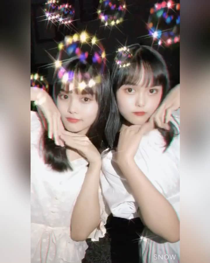 ひかはるのインスタグラム：「SNOWのキラキラシャボン玉スタンプでエモい動画と写真を撮ってみた！！！✨🤍  #snowcam #シャボン玉 #加工」
