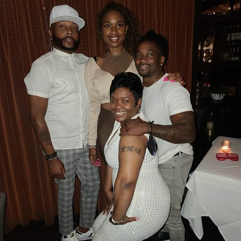 ジェニファー・ハドソンのインスタグラム：「A big happy birthday to @st.arr7008  Star , we love and celebrate u always ! Team jhud help me shout out @wallybean1 big sister a happy birthday !」