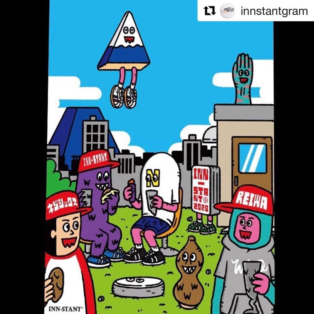 ネゴシックスさんのインスタグラム写真 - (ネゴシックスInstagram)「2本線のスニーカー履いてる #Repost @innstantgram with @get_repost ・・・ 新しいa3ポスター配布開始しました。 今回はNEGO6( @nego6 )さんのデザインです。 - - - #ネゴシックス #バキバキモンスター #innstant #freeposter #Photoshop #Illustrator #nego6」7月18日 12時38分 - nego6