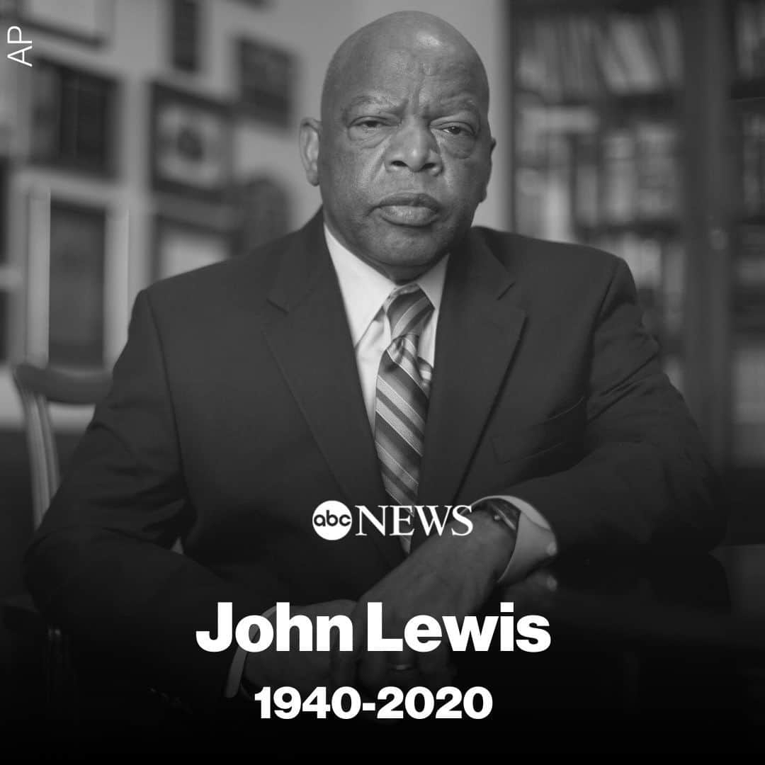 Good Morning Americaさんのインスタグラム写真 - (Good Morning AmericaInstagram)「BREAKING: Civil rights icon and long-serving congressman Rep. John Robert Lewis has passed away. He was 80 years old. LINK IN BIO.」7月18日 12時55分 - goodmorningamerica