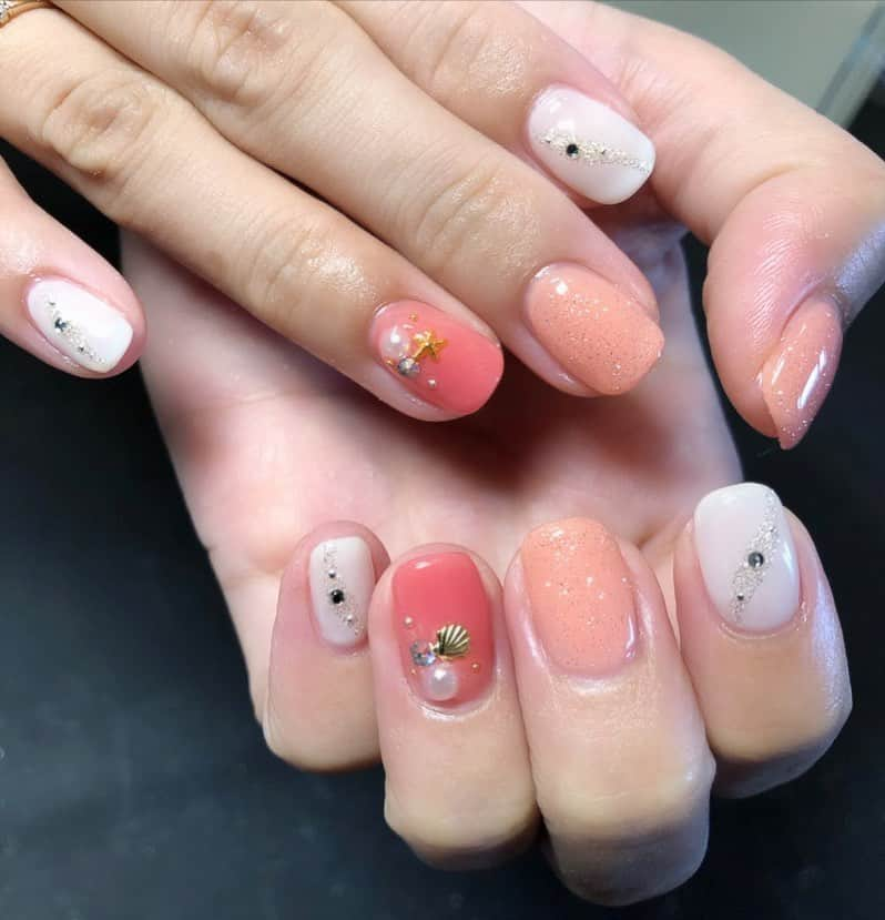 鈴木蛍さんのインスタグラム写真 - (鈴木蛍Instagram)「夏っぽく💅🏻 #new #nails #💅🏻」7月18日 14時30分 - jphotaru