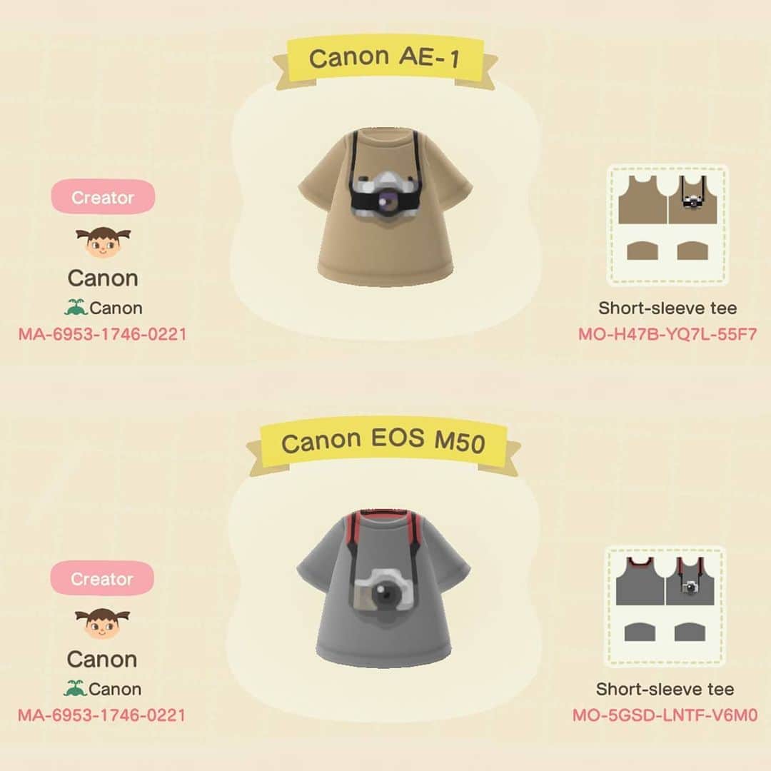 Canon Asiaさんのインスタグラム写真 - (Canon AsiaInstagram)「I can never leave the house without my Canon gears... even in my virtual world of Animal Crossing: New Horizons ❤️🖤 . Be authentically you with these Canon-inspired looks! We've got the Canon film camera (Canon AE-1) and mirrorless camera (Canon EOS M50) design custom-made for your avatar. . Swipe 👉 to get your download code on the Nintendo Switch. . #animalcrossing #acnl #acnh #animalcrossingclothes #newhorizons #animalcrossingart #animalcrossingcodes #animalcrossingdesigns #animalcrossingcommunity #nintendoswitch #acnhdesigns #acnhideas #acnhinspo #crossingcreations」7月18日 15時00分 - canonasia
