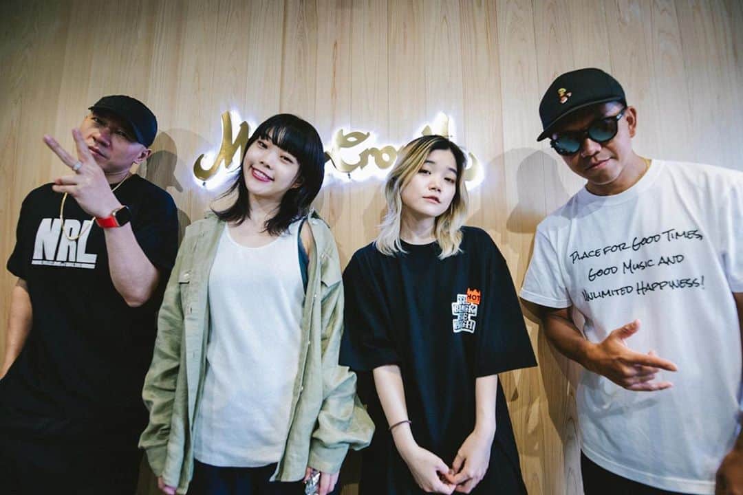 mastasimonのインスタグラム：「Bish ❌Mighty Crown 座談会！ お互いジャンル違うけど現場主義！  7月21日無観客ライブ配信の準備万端！It’s gonna be 🔥 lit !   #bish #mightycrown #kmmusic #yokohama #japan #reggae #dancehall #rock #hiphop #pops #musicislife」