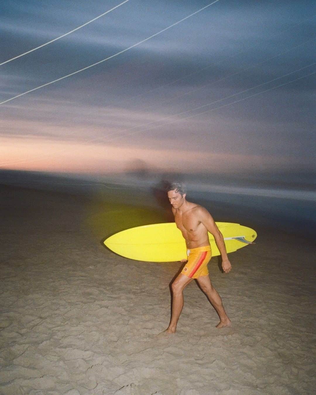 MR PORTERのインスタグラム：「“Surfing is becoming more of a spiritual experience for me as well. It is a way to refresh, ground myself, and connect with the earth. You are literally riding energy from the earth-it is pretty wild to think about.” We spent the day (and evening) searching for swell on the Maryland coast line with Mr @captainbarto, to celebrate the launch of our #MRPORTERGoneSurfin collection. Head to our stories to see what we got up to.🌅」