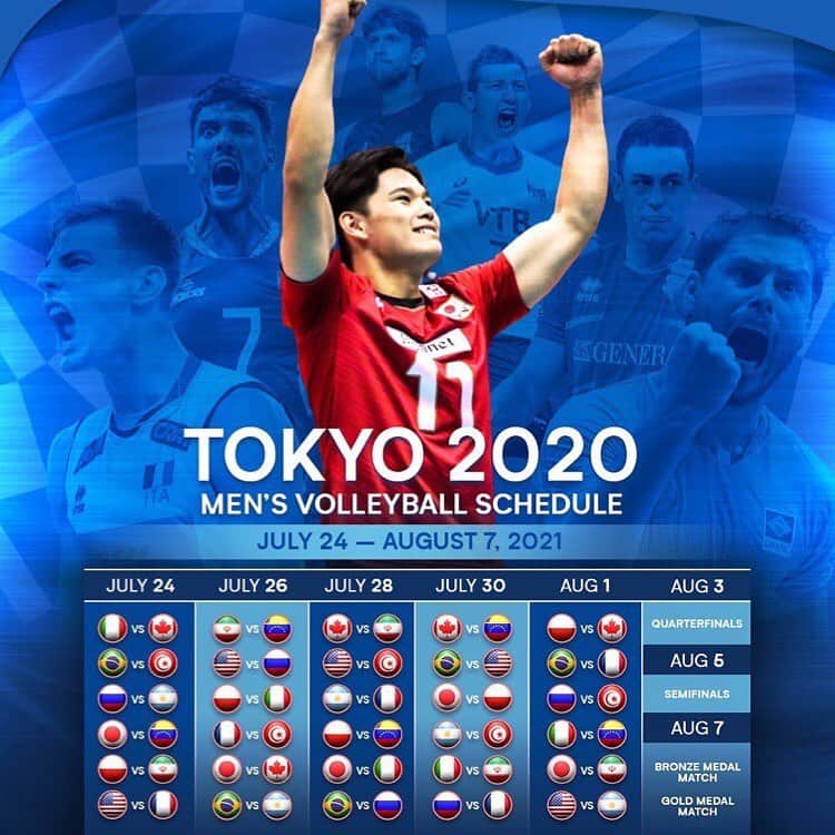 USA Volleyballさんのインスタグラム写真 - (USA VolleyballInstagram)「TOKYO OLYMPICS INDOOR VOLLEYBALL SCHEDULE CONFIRMED FOR 2021‼️ Which 🇺🇸 matches are you most excited to watch?!  (Repost @volleyballworld) #tokyo2020 #volleyball」7月18日 22時42分 - usavolleyball