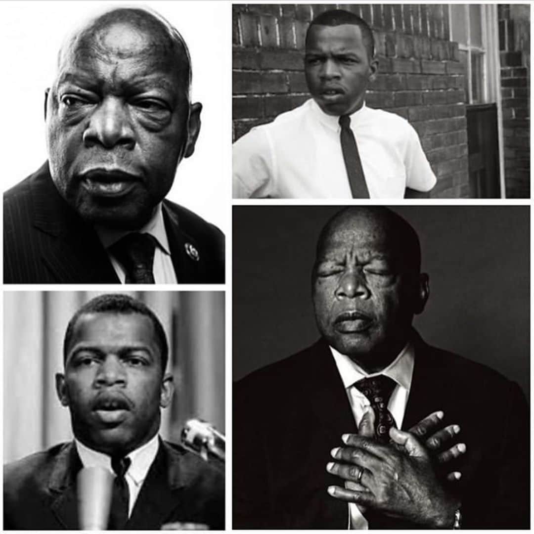 マーシャ・トマソンのインスタグラム：「Words cannot begin to express the gratitude and respect I feel towards John Lewis. Thank you for everything sir. Rest in power.🖤✊🏾#rip #johnlewis #blacklivesmatter」